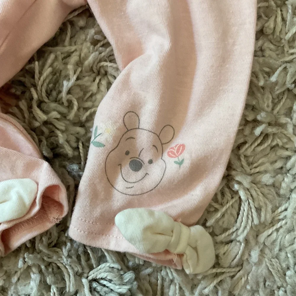 Disney Baby Winnie the Pooh Faux Fur‎ Hoodie and Leggings Set Pink Cream 3-6M